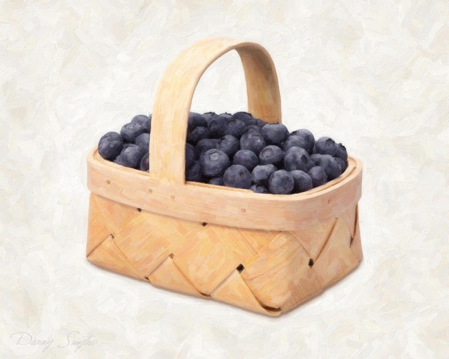 Blueberry Painting - Blueberry Basket #2 by Danny Smythe