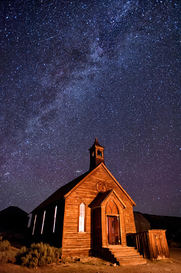 Architecture Photograph - Bodie Church #2 by Cat Connor