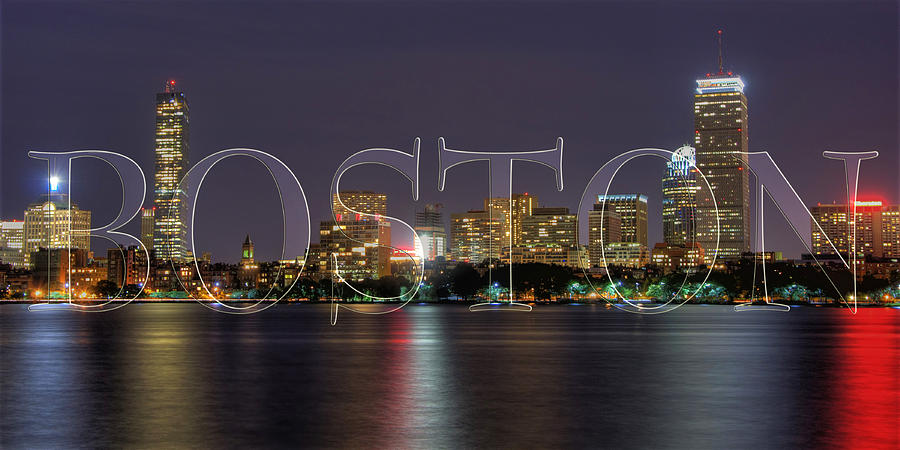 Boston Skyline Poster #2 Photograph by Joann Vitali