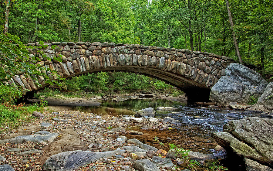 Boulder Bridge In Rock Creek Park by Mountain Dreams