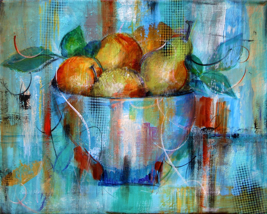 Bowl of Fruit Painting by Cheryl Paolini - Fine Art America