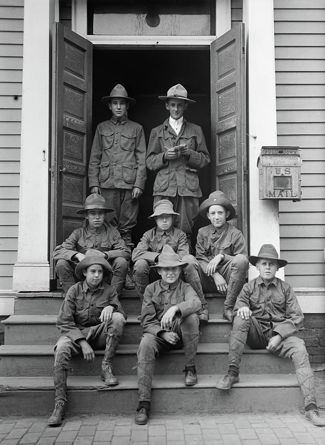 Boy Scouts, 1913 #2 Photograph by Granger