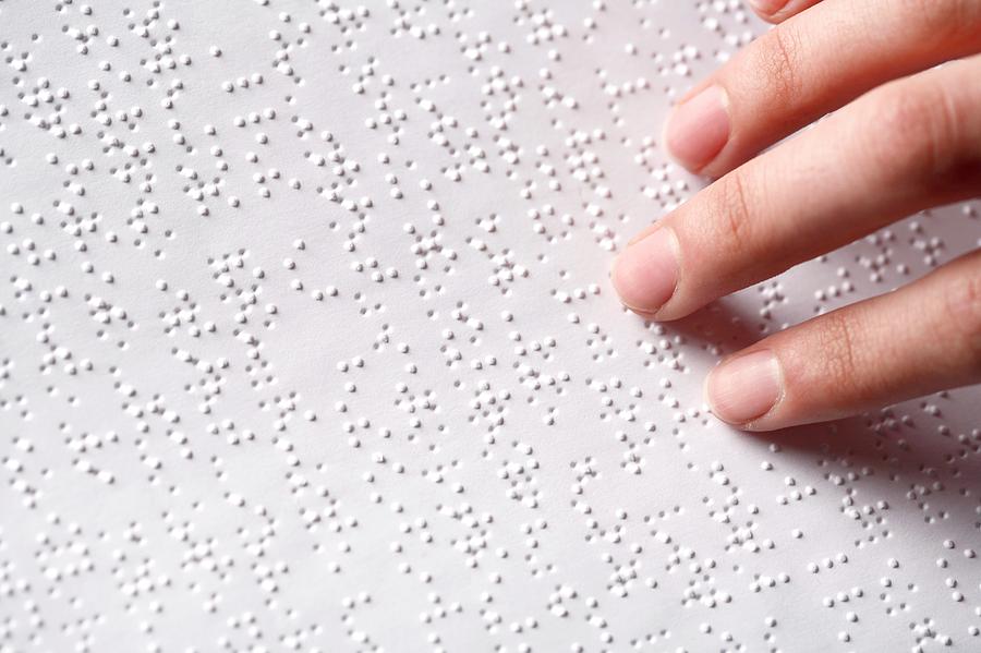 Braille Reading #2 Photograph by Mauro Fermariello/science Photo Library