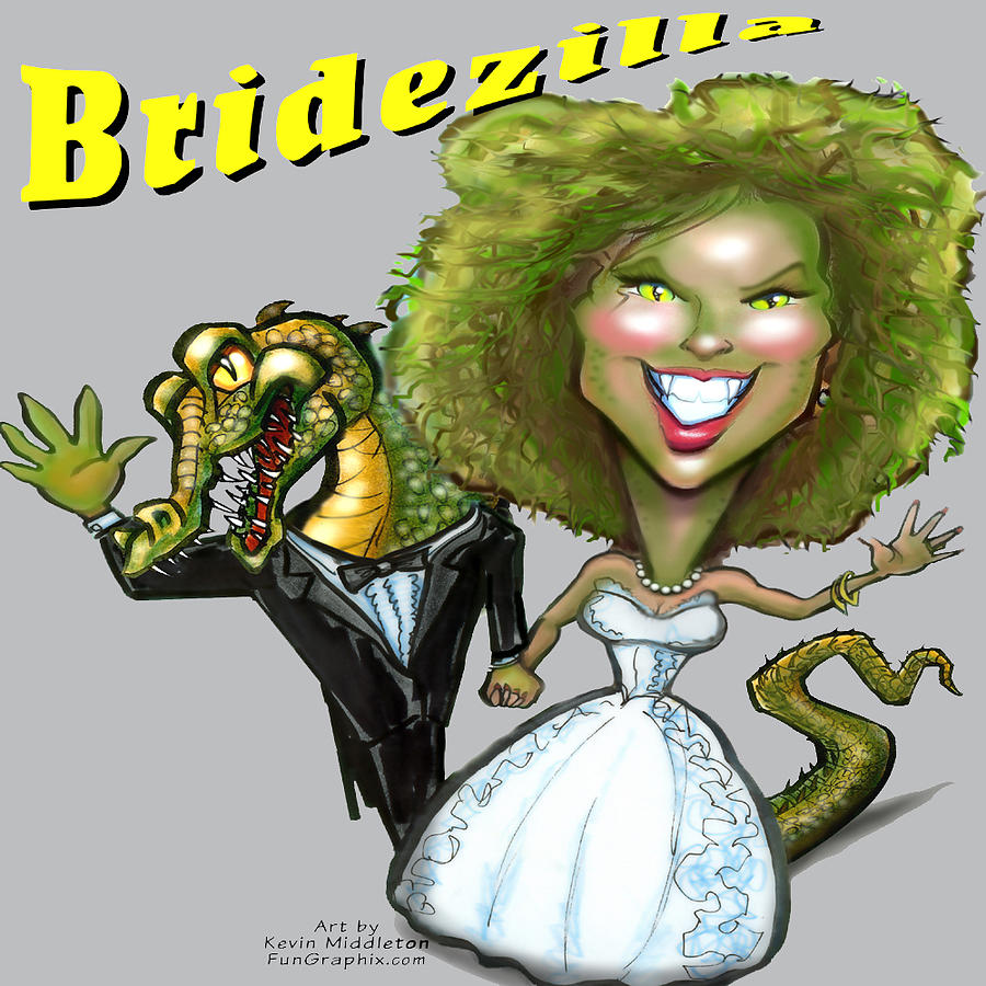 Bridezilla #2 Digital Art by Kevin Middleton