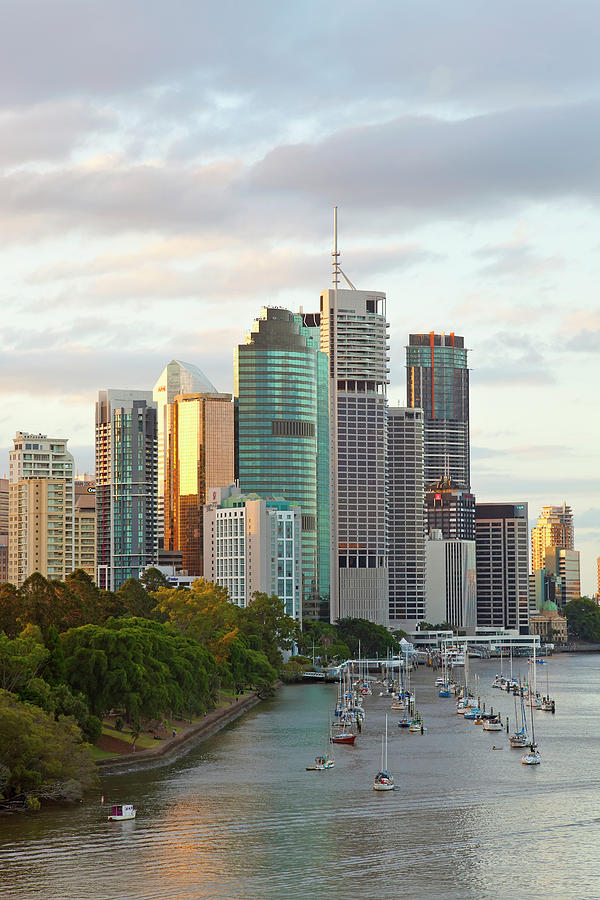 Brisbane Skyline, Queensland, Australia Photograph by Peter Adams ...