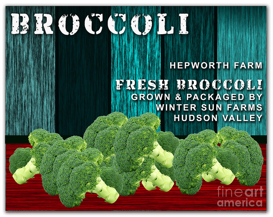 Broccoli Farm #2 Mixed Media by Marvin Blaine