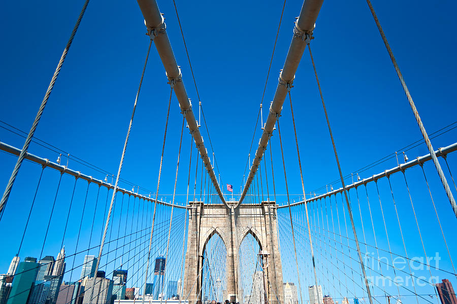 Brooklyn bridge - New York City #2 Photograph by Luciano Mortula