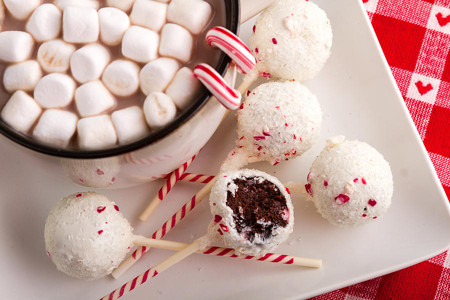 Christmas Photograph - Brownie Peppermint Cake Pops #2 by Teri Virbickis
