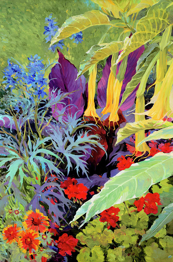 Brugmansia-1 #2 Painting by Judith Barath
