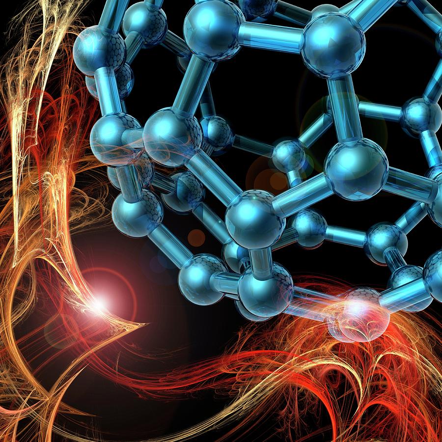 Buckyball Molecule #2 Photograph by Laguna Design/science Photo Library