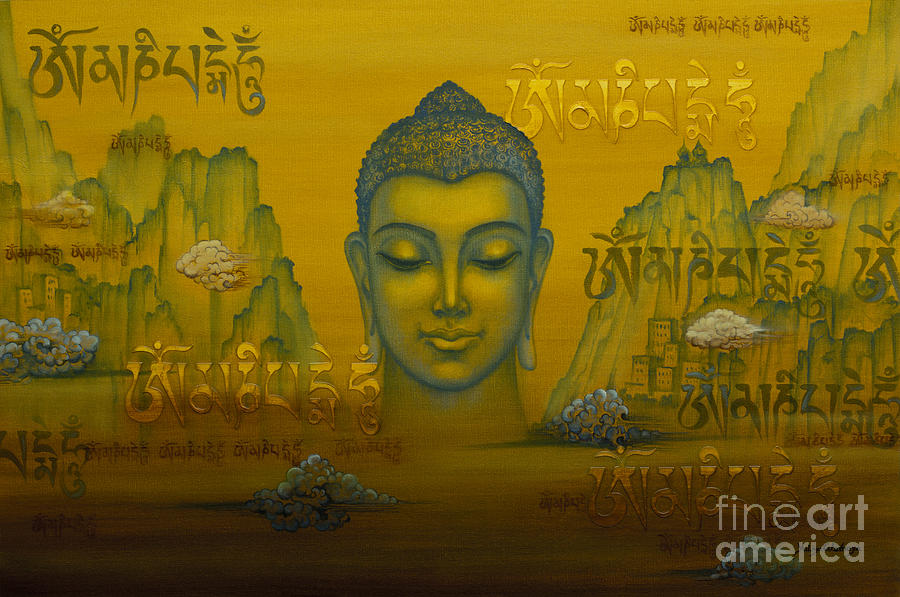 Buddha Painting - Buddha. The message. #2 by Yuliya Glavnaya