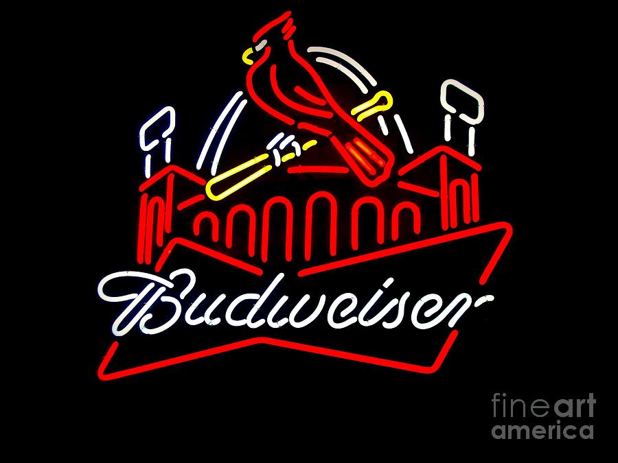 Budweiser and the Cards Photograph by Kelly Awad