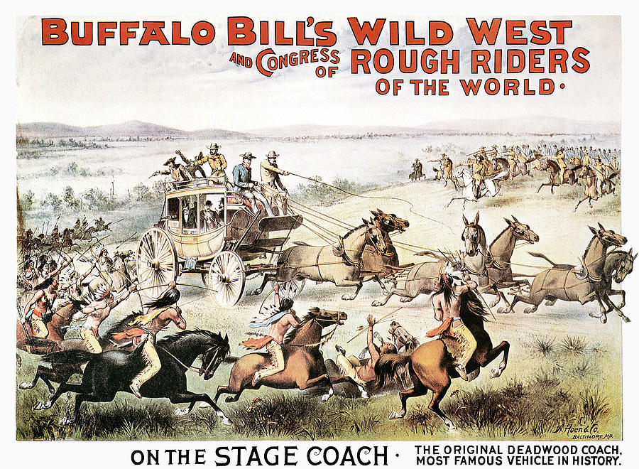 Buffalo Bill Poster, 1893 #2 Painting by Granger