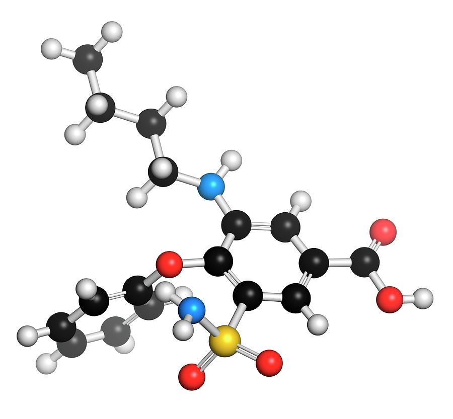 Bumetanide Heart Failure Drug Molecule Photograph by Molekuul - Fine ...