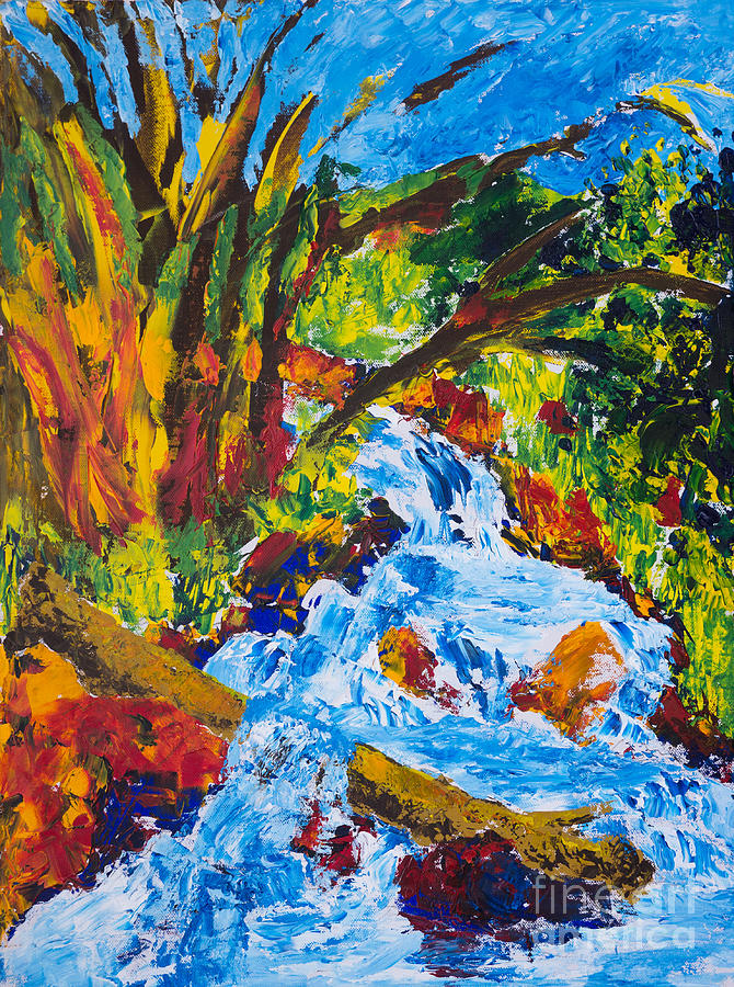 Burch Creek Painting by Walt Brodis
