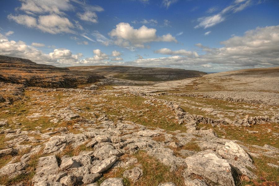 Mountain Photograph - Burren Limestone landscape #2 by John Quinn