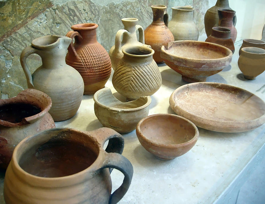 Byzantine Pottery Photograph by Ellen Henneke