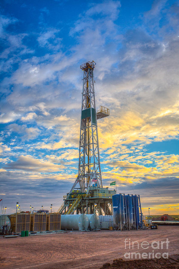 Oil Rig Photograph - Cac008-2r123 #2 by Cooper Ross