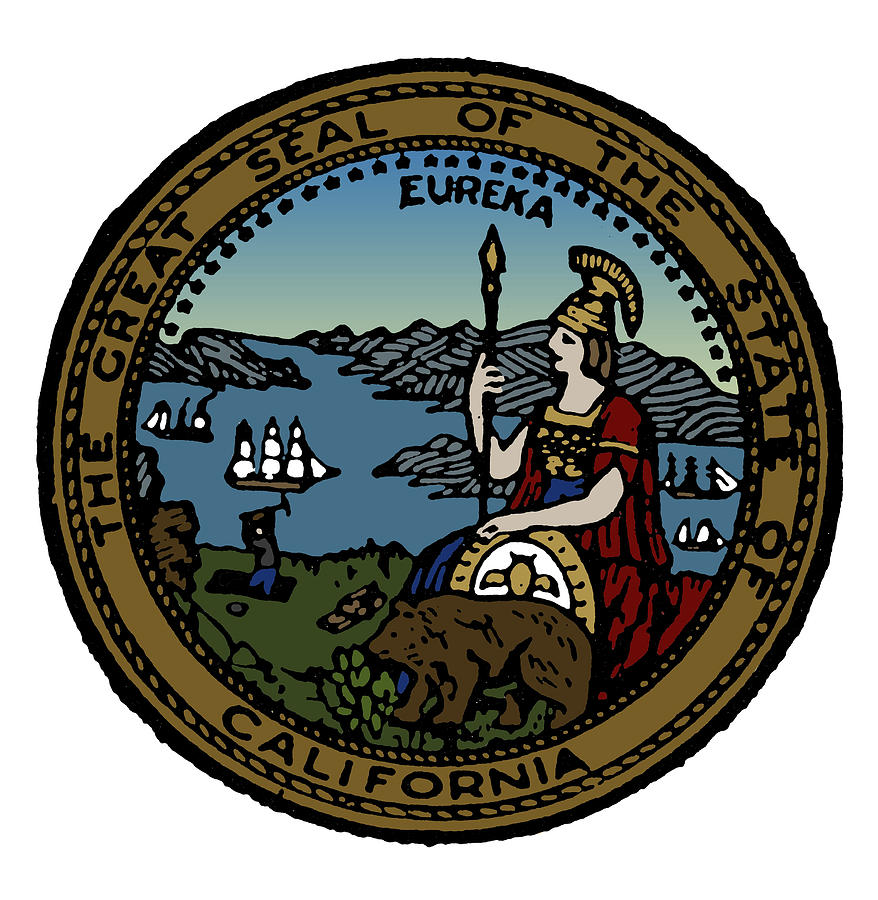 California State Seal #2 Drawing by Granger