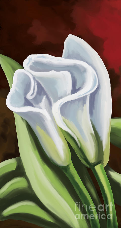 Calla Lilies #2 Painting by Tim Gilliland