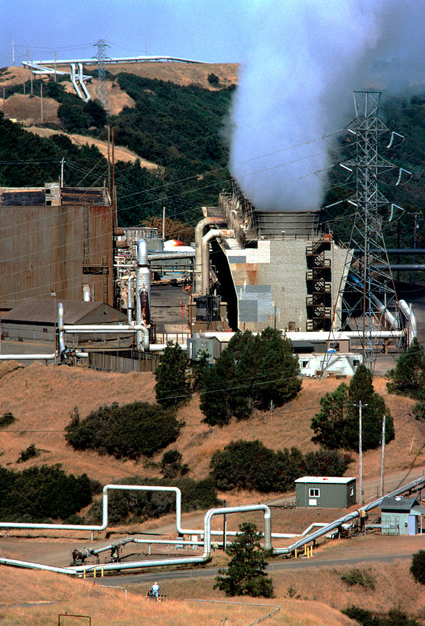 Calpine Geothermal Power Plant Photograph by Theodore Clutter