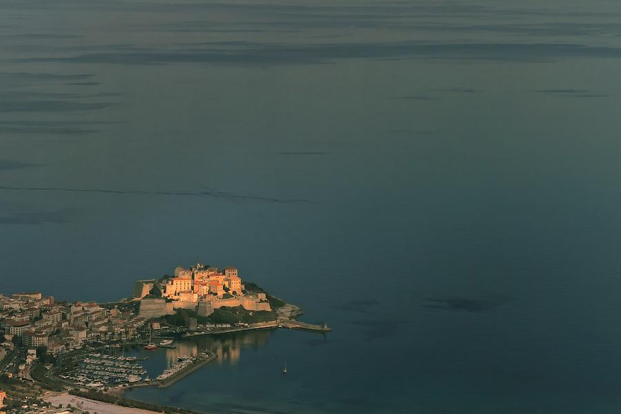 Calvi Port And Citadel In Corsica Photograph