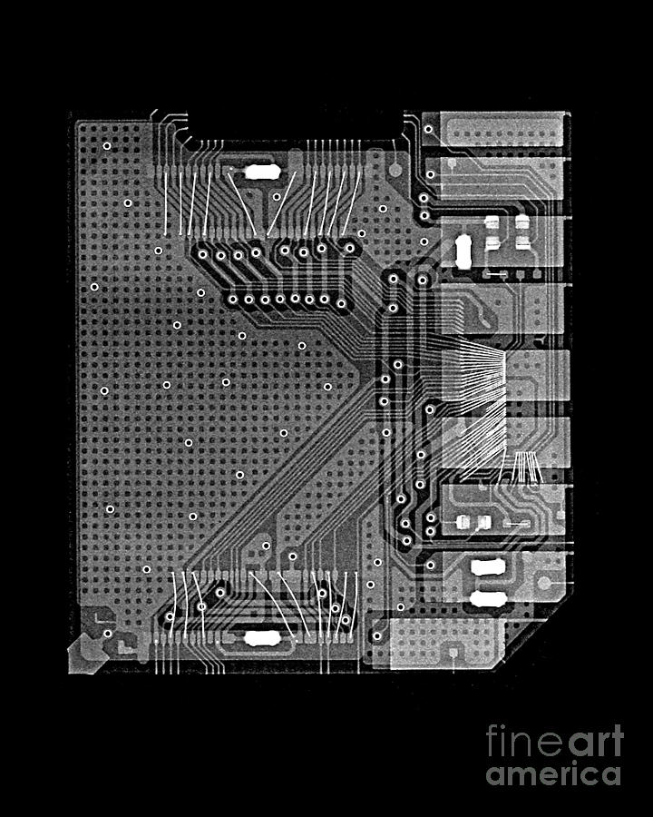 Camera Memory Chip X-ray #2 Photograph by Bert Myers