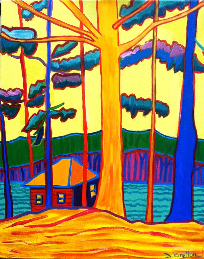 Tree Painting - Camp Massapoag by Debra Bretton Robinson