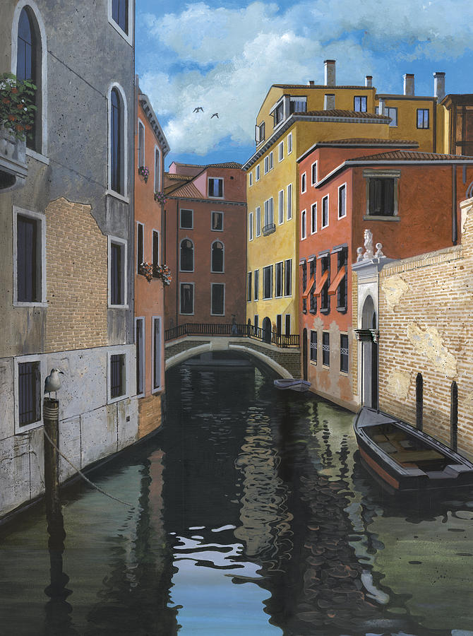 Venice Painting - Canal Rhapsody #2 by Harold Shull