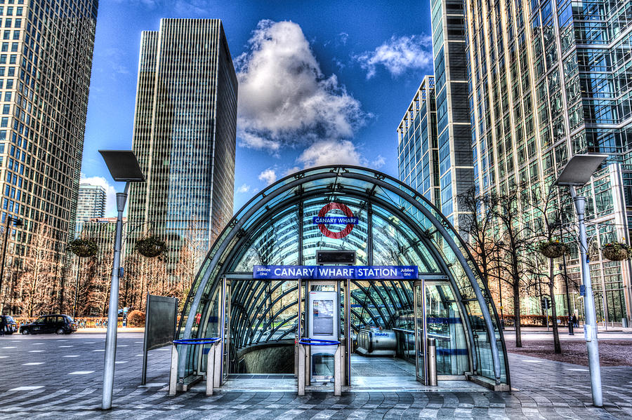 London Photograph - Canary Wharf Station #10 by David Pyatt