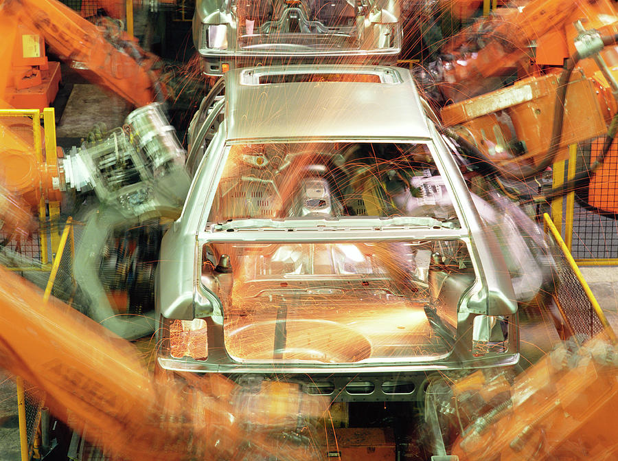 Car Production Line Robots #2 Photograph by Maximilian Stock Ltd/science Photo Library