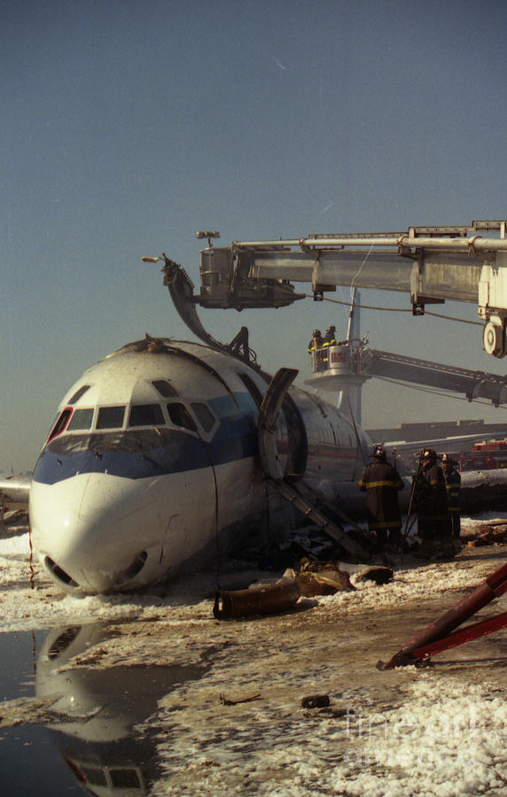 Cargo Plane Crash at JFK #2 Photograph by Steven Spak