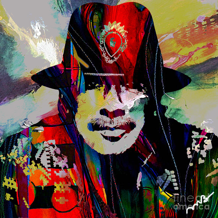 Carlos Santana Mixed Media - Carlos Santana Collection #2 by Marvin Blaine