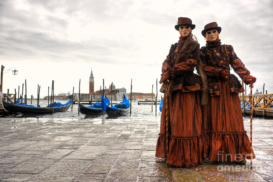 Carnival masks in Venice #2 Photograph by Luciano Mortula