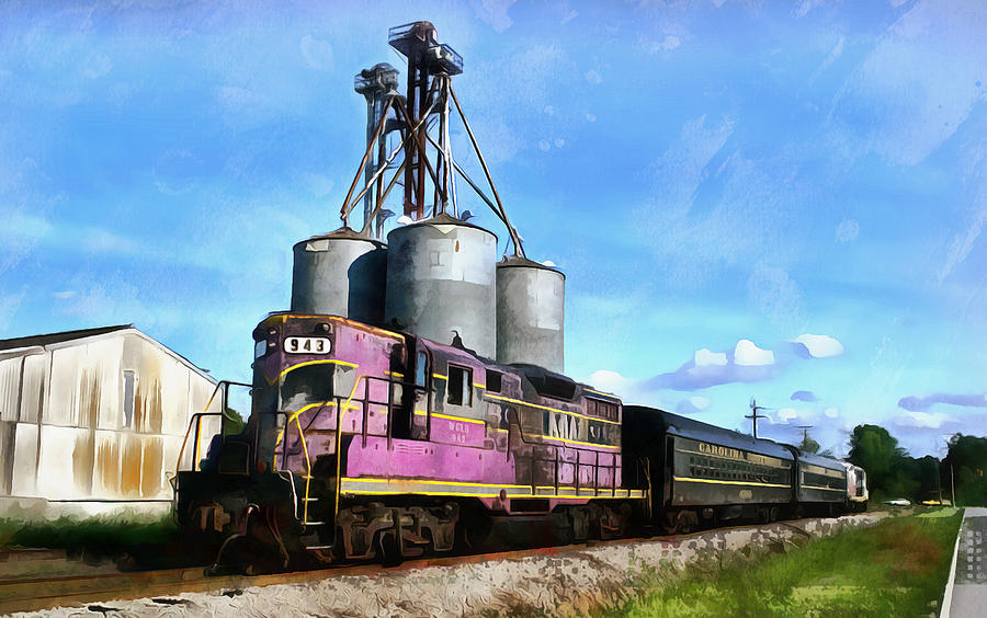 Carolina Southern Railroad #3 Digital Art by Joseph C Hinson