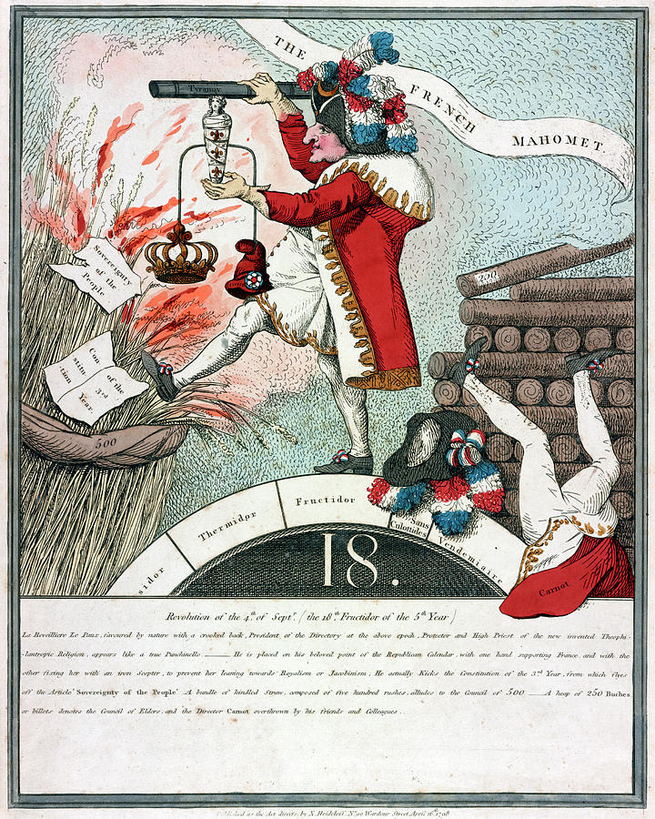 Cartoon French Revolution Painting by Granger - Fine Art America