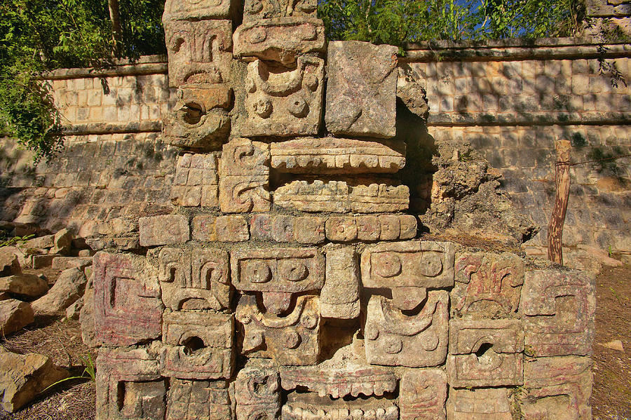 Carved Stonework On The Temple #2 Photograph by Panoramic Images
