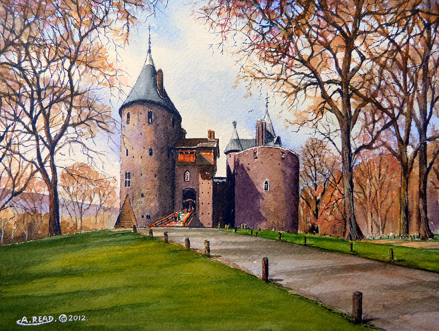 Castle Painting - Castell Coch  #2 by Andrew Read