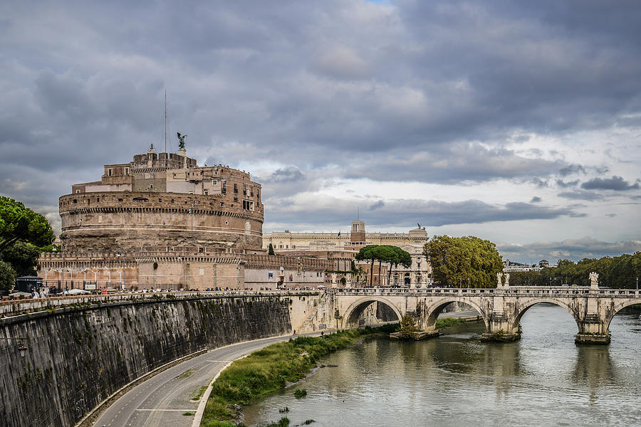 Castle St Angelo in Rome Italy #2 Photograph by Brandon Bourdages