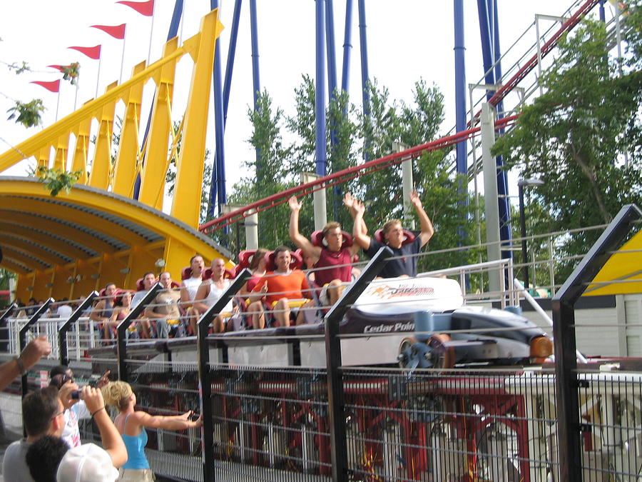 Cedar Photograph - Cedar Point - Top Thrill Dragster - 12122 #2 by DC Photographer