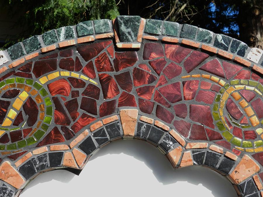 Celtic Mosaic Frame #2 Ceramic Art by Charles Lucas