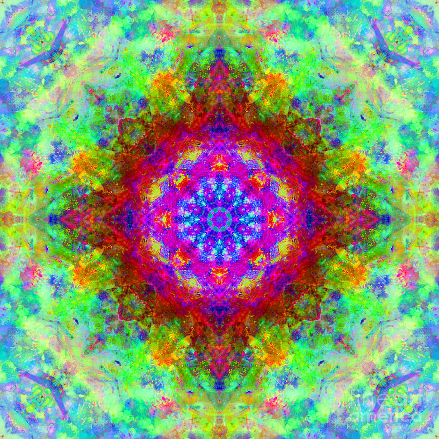 Diamond Fushia Mandala Digital Art by Susan Bloom - Fine Art America