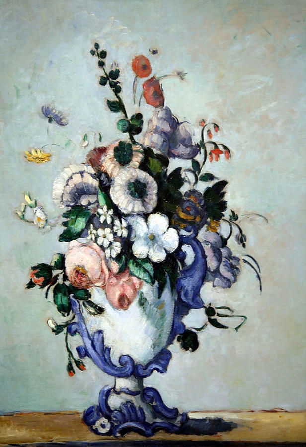 Cezannes Flowers In A Rococo Vase Photograph by Cora Wandel