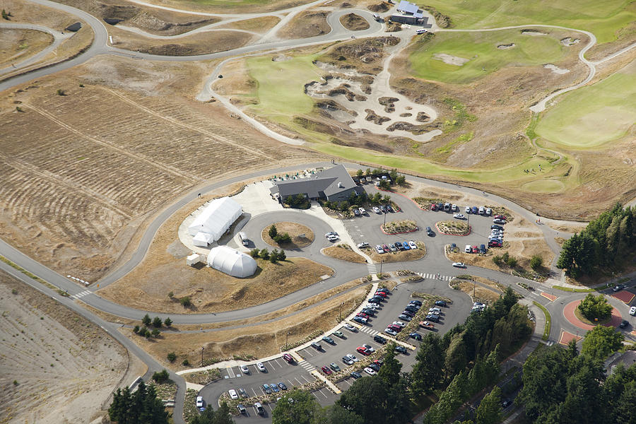 Architecture Photograph - Chambers Bay Golf Course, University #2 by Andrew Buchanan/SLP