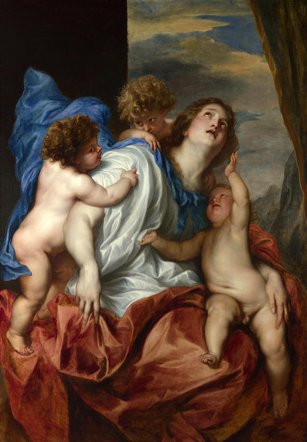 Charity #5 Painting by Anthony van Dyck