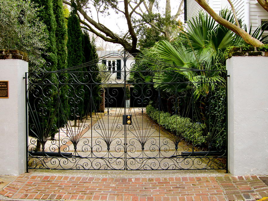 Gate Photograph - Charleston gate #2 by Alan Metzger