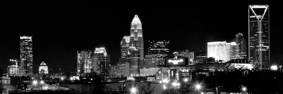 Charlotte Night Panoramic  #2 Photograph by Frozen in Time Fine Art Photography