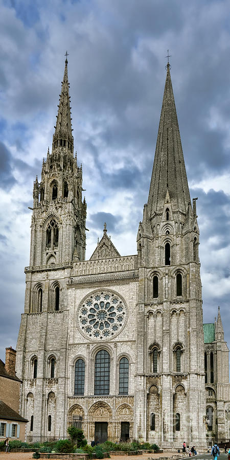 Architecture Photograph - Chartres Cathedral #2 by Olivier Le Queinec