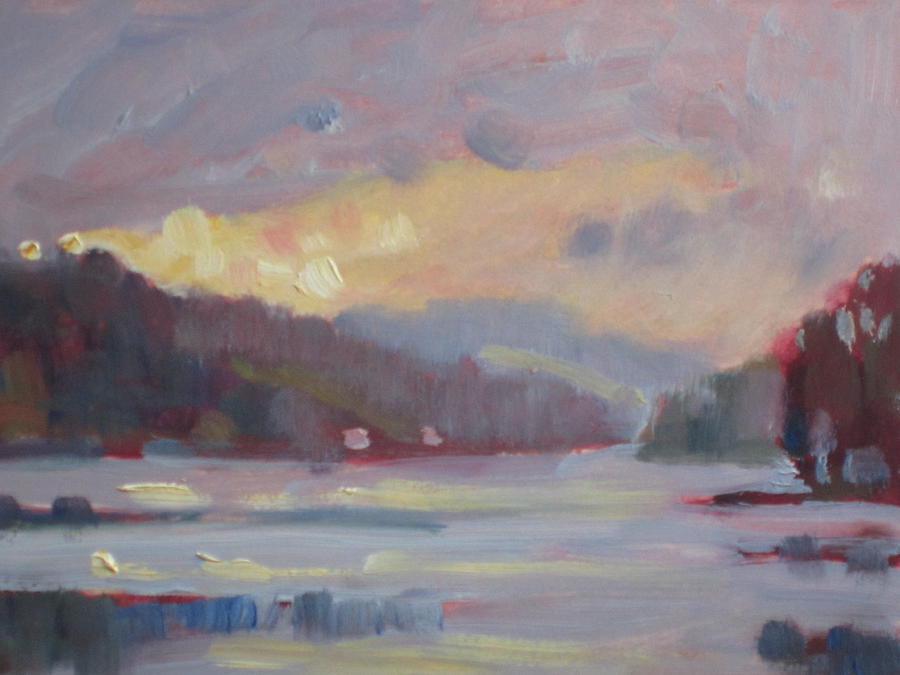 Cheshire Lake #1 Painting by Len Stomski