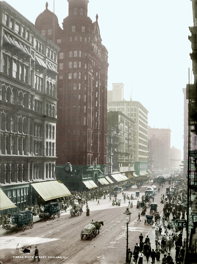 Chicago State Street, 1905 Photograph by Granger - Fine Art America